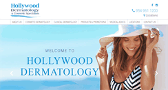 Desktop Screenshot of hollywooddermatology.com